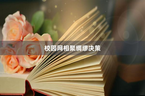 校园网相聚绸缪决策